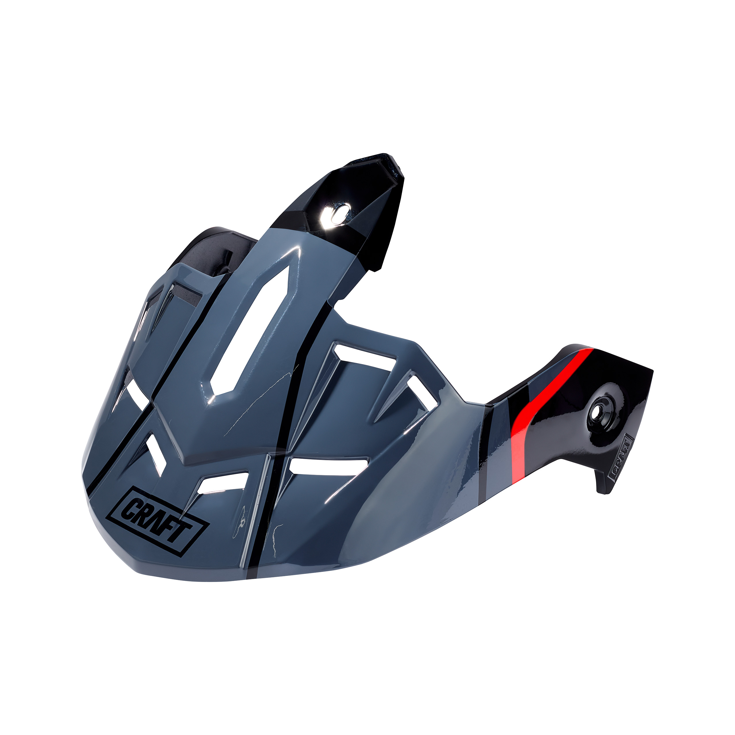 Craft Schirm Endurohelm rot/grau/schwarz - Helme & Brillen - Motorradhelme Zubehör
