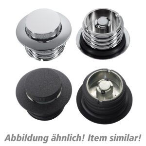 Custom Chrome Europe Pop-Up Tankdeckel Harley 1982 bis 1995 Paar UBL/BL chrom - Motorradteile & Ersatzteile - Verkleidungen & Abdeckungen