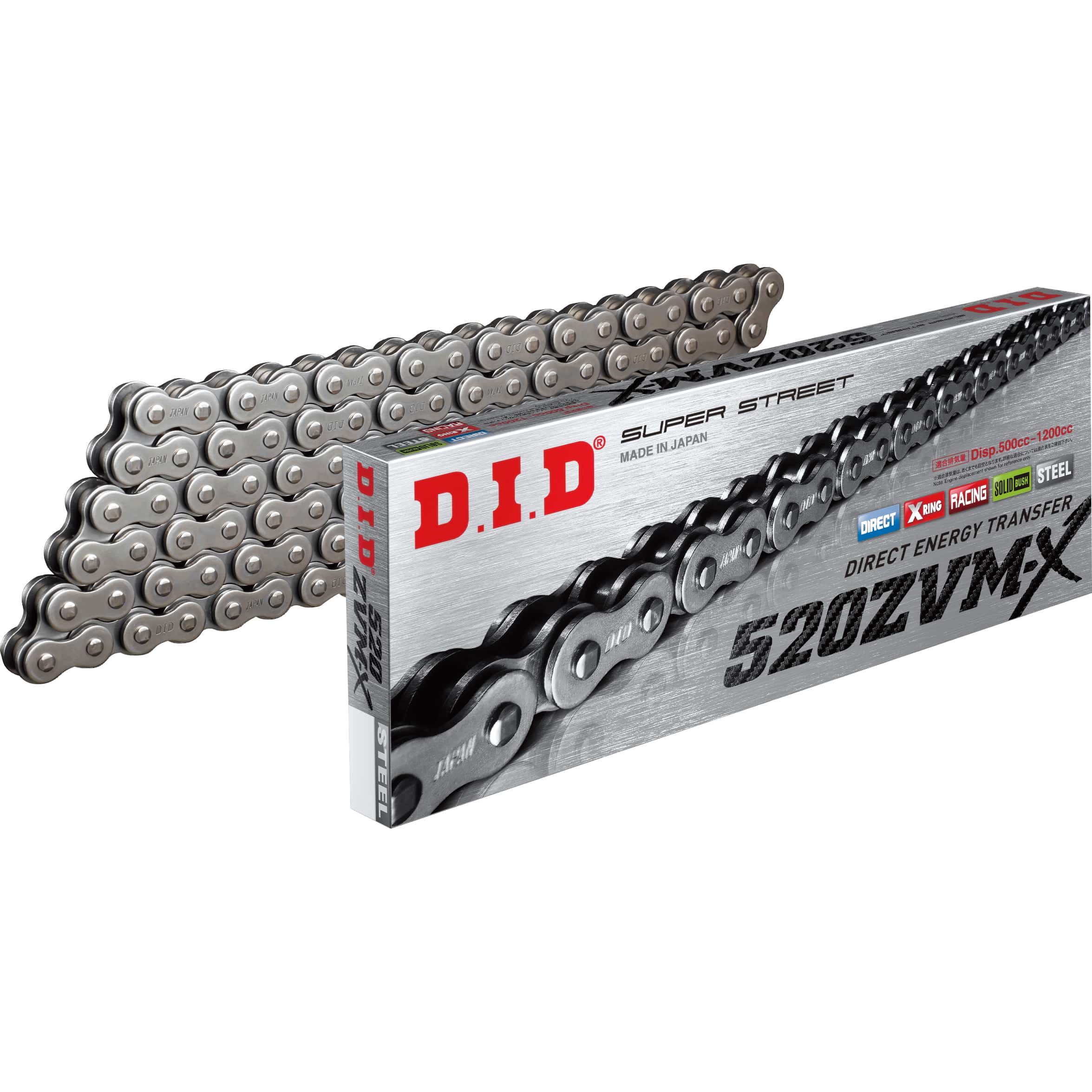 D.I.D. Kettenkit 520ZVM-X Niet X 15/46/114 für ER-6/Versys/Z/Ninja - Motorradteile & Ersatzteile - Kraftübertragung