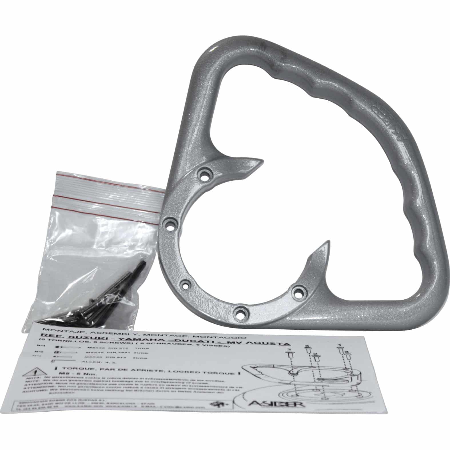 DuoDrive Beifahrerhaltegriff 6 Schrauben TR 01 S silber - Motorradteile & Ersatzteile - Lenker