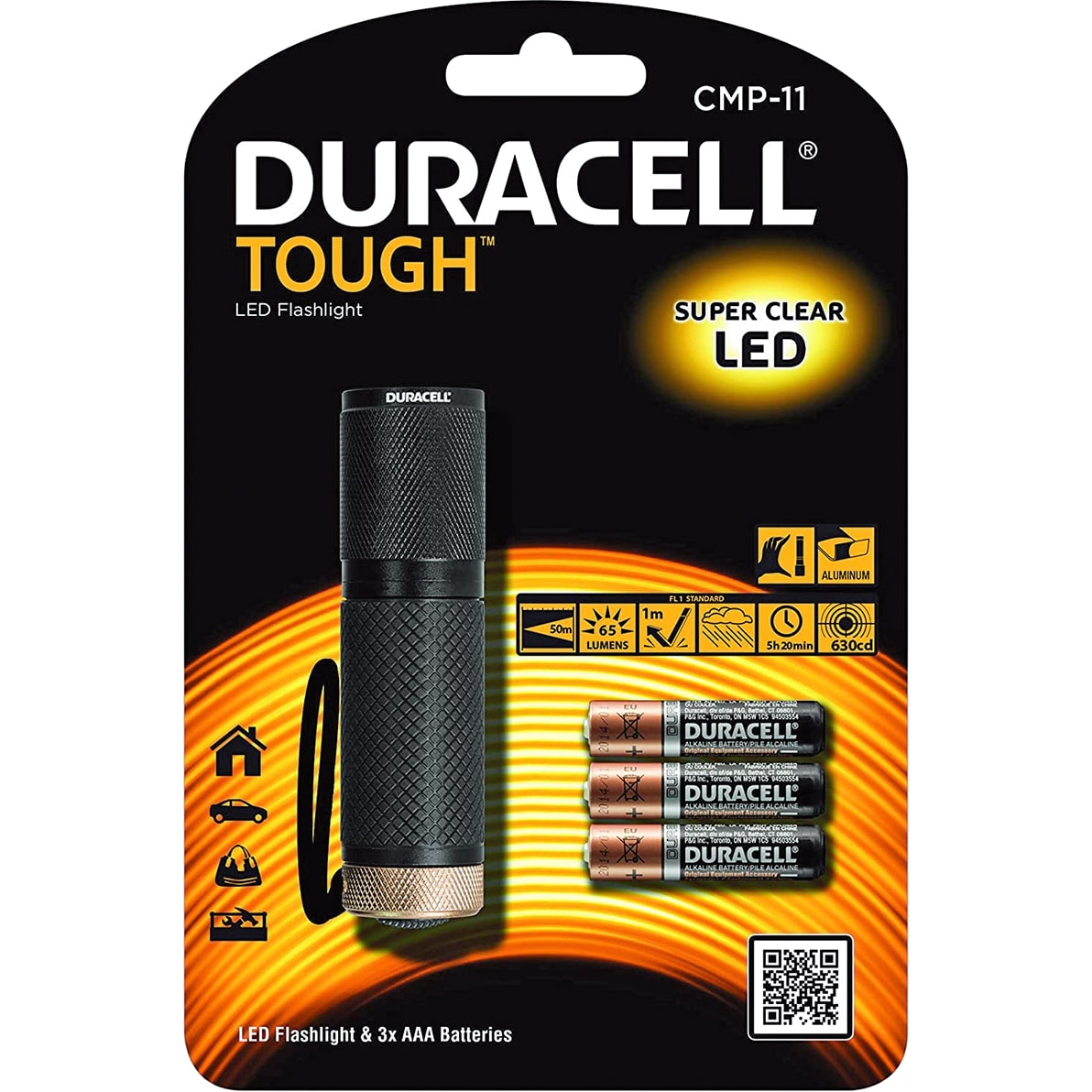 Duracell LED-Taschenlampe - Motorradzubehör - Werkstattzubehör