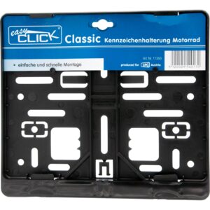 Easy Click Kennzeichenhalter Österreich für Motorrad schwarz - Motorradteile & Ersatzteile - Anbauteile