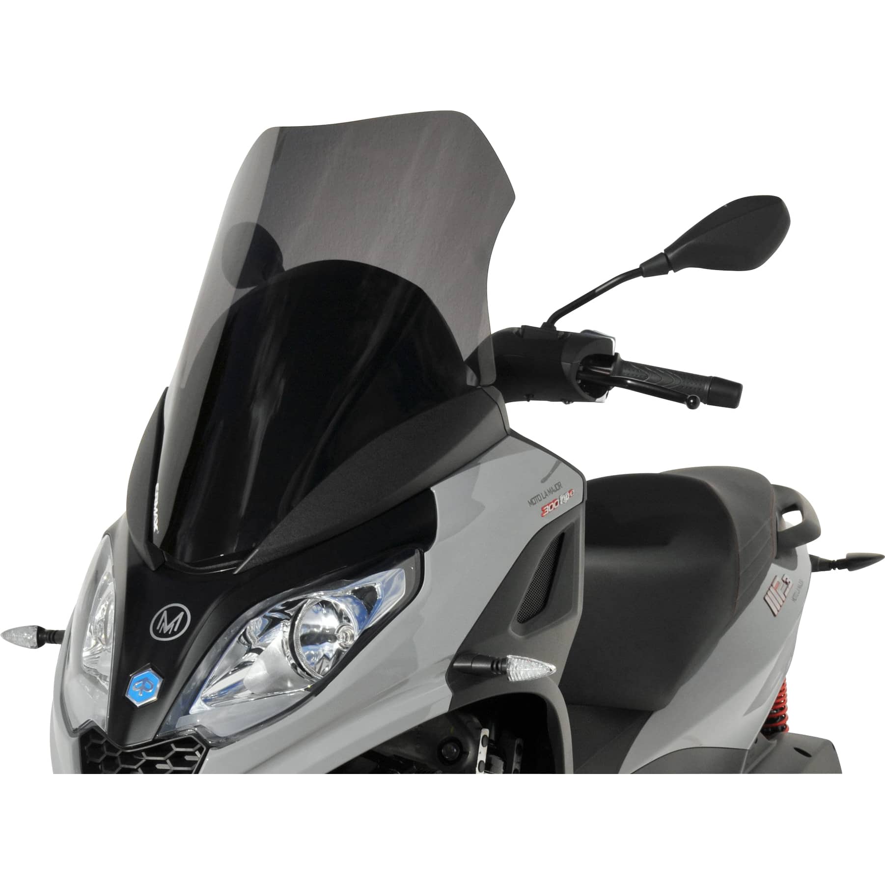 Ermax Scheibe Sport schwarz für Piaggio MP3 300 HPE 2019- - Motorradteile & Ersatzteile - Anbauteile