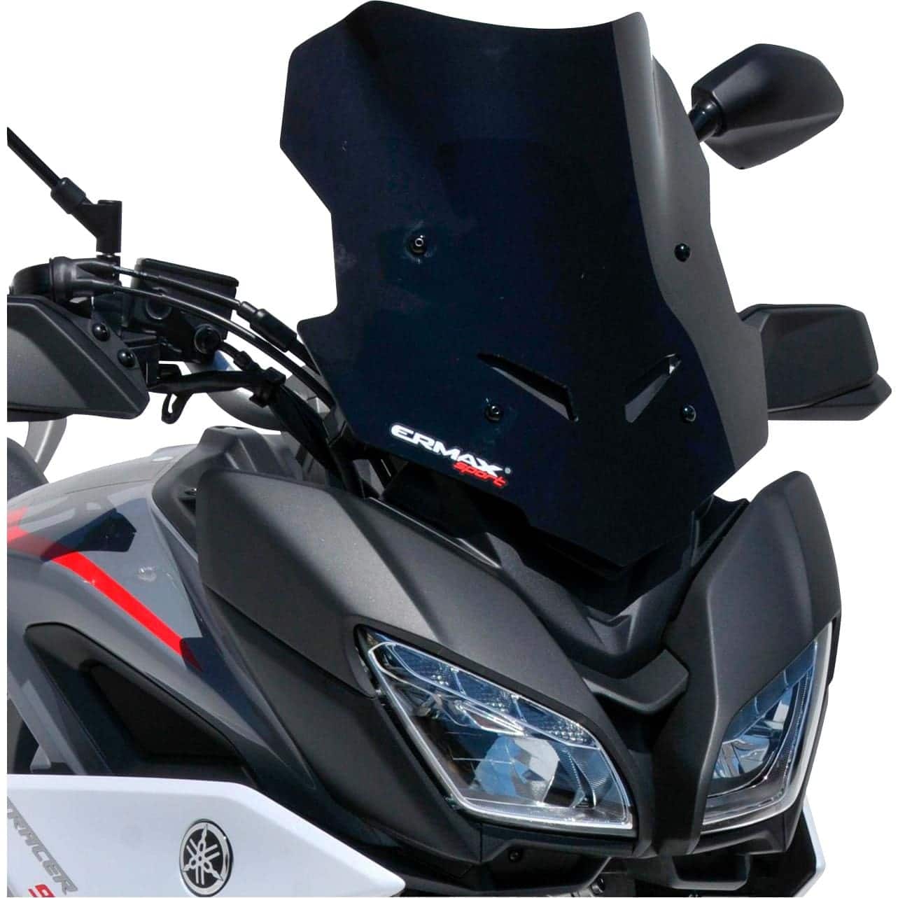 Ermax Scheibe Sport schwarz für Yamaha Tracer 900 /GT 2018-2020 - Motorradteile & Ersatzteile - Anbauteile