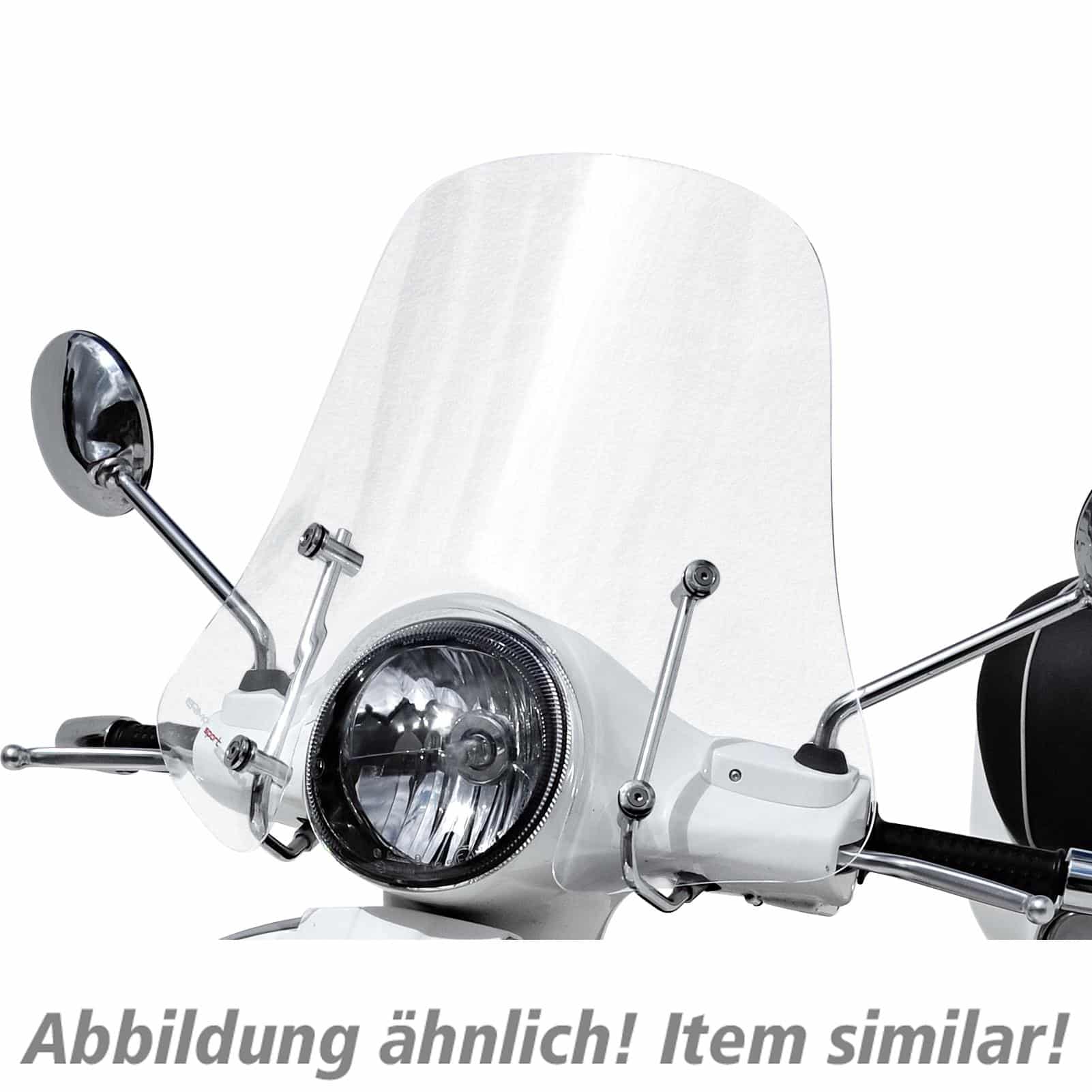 Ermax Windschutzscheibe Scooter Mini Sportivo klar für Vespa GTS - Motorradteile & Ersatzteile - Anbauteile