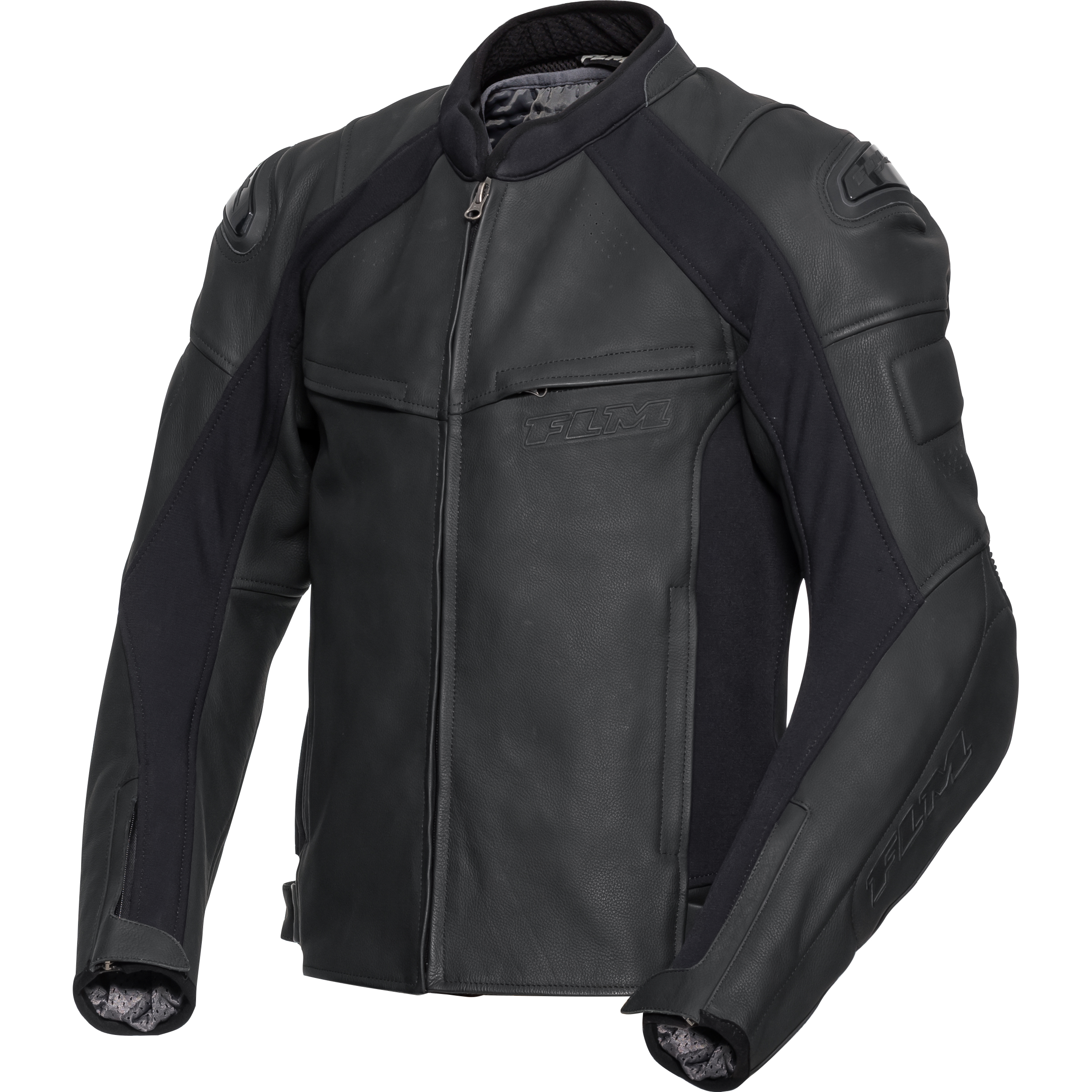 FLM Brooklands Lederkombijacke schwarz 52 - Motorradbekleidung - Motorradjacken