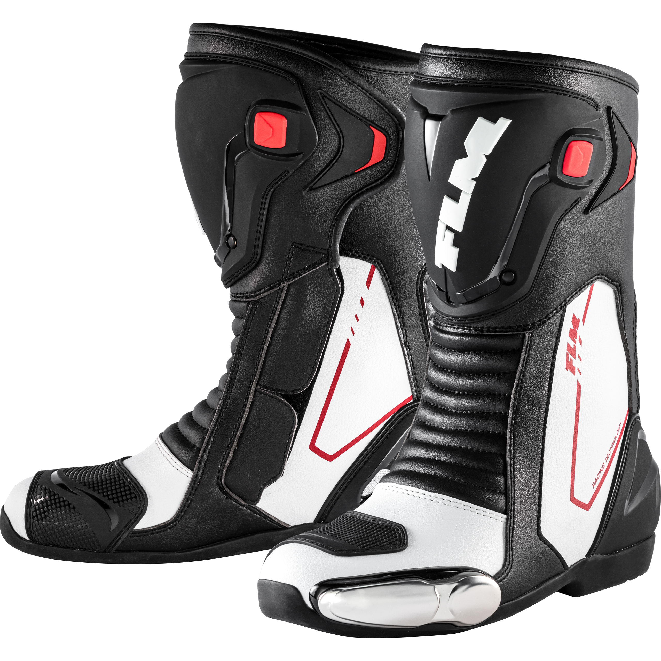 FLM Brooklands Motorradstiefel lang weiß 41 - Motorradbekleidung - Motorradstiefel & Motorradschuhe