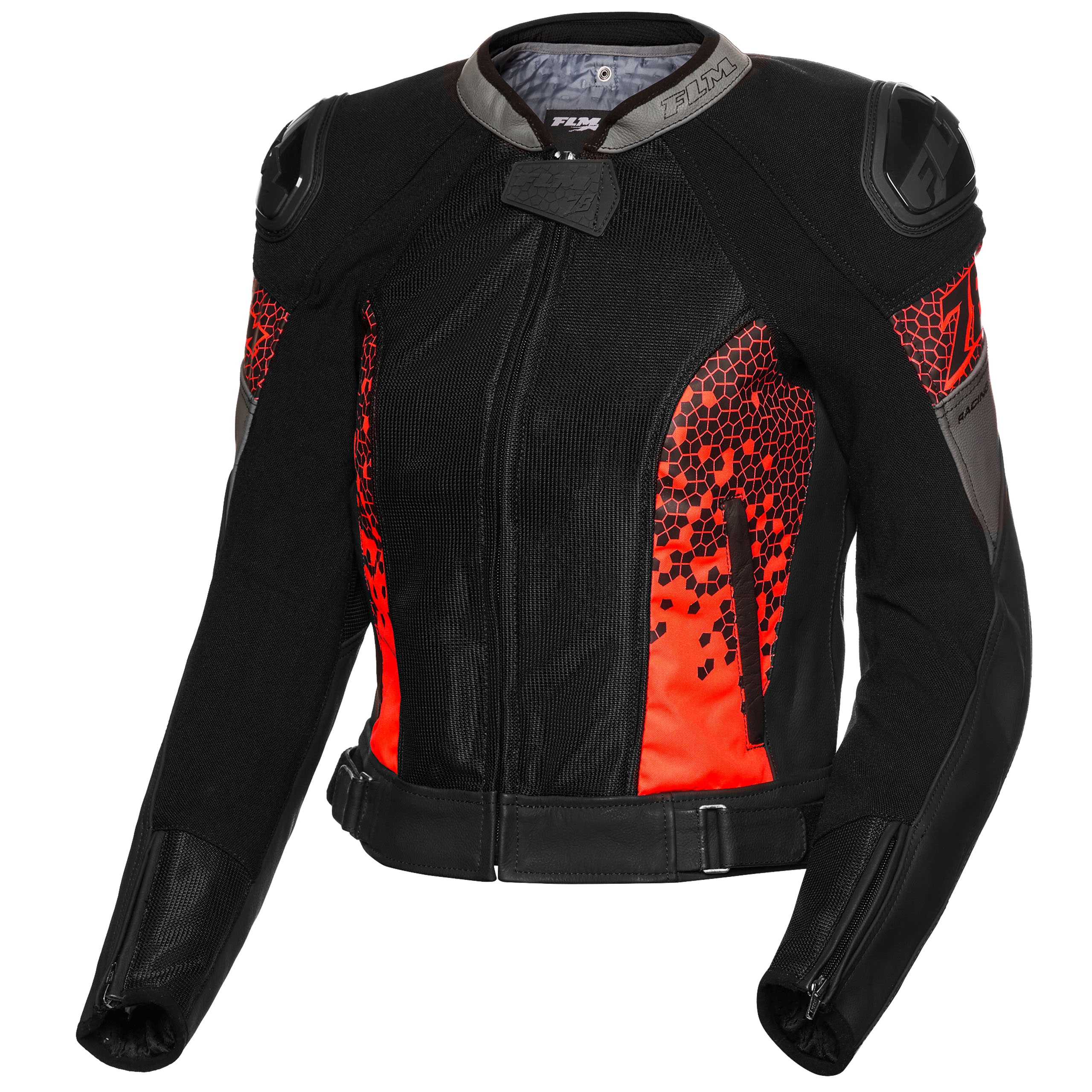 FLM Croft Air Damen Leder/-Textiljacke rot 38 - Motorradbekleidung - Motorradjacken