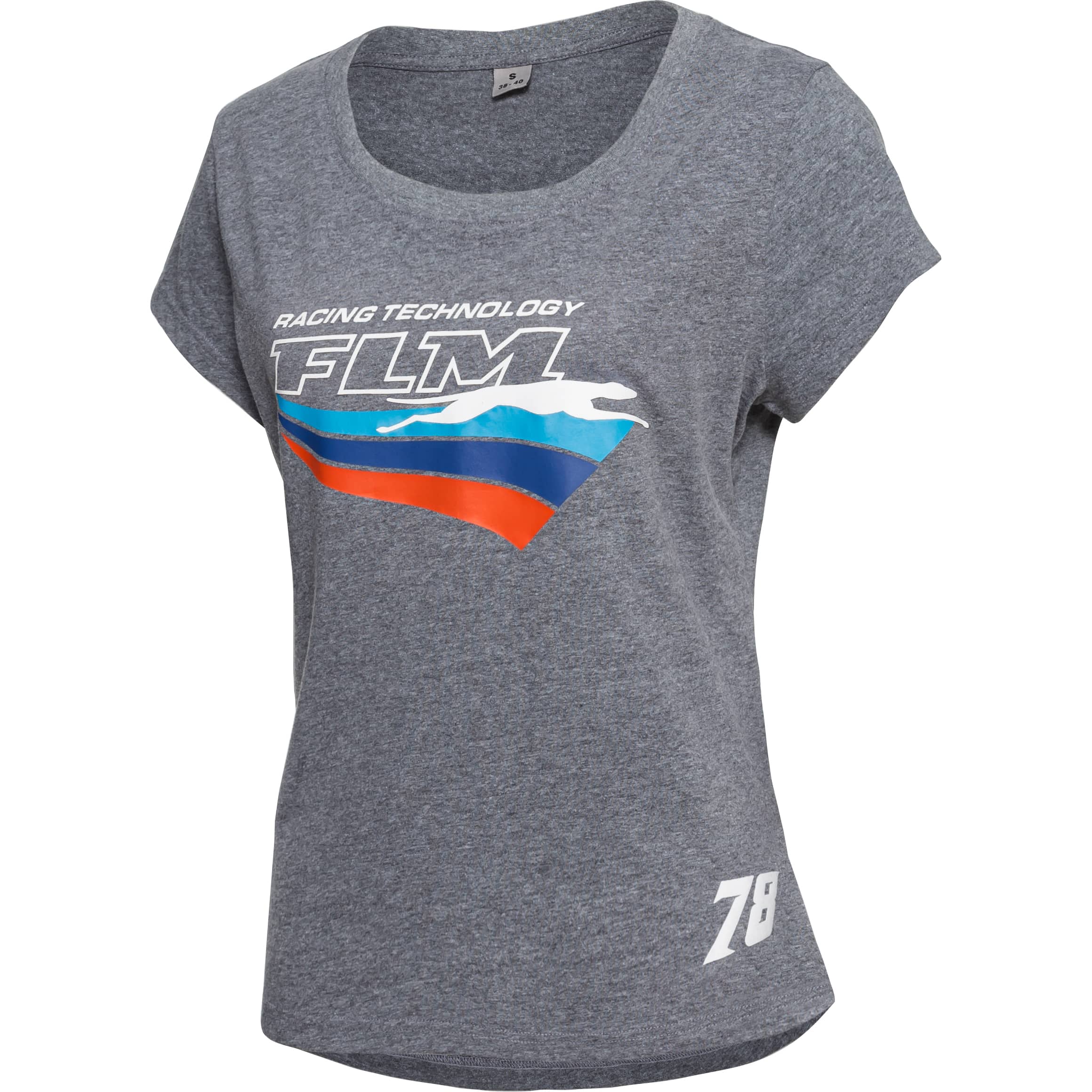 FLM Damen T-Shirt Sarah grau S - Motorradbekleidung - Freizeitbekleidung
