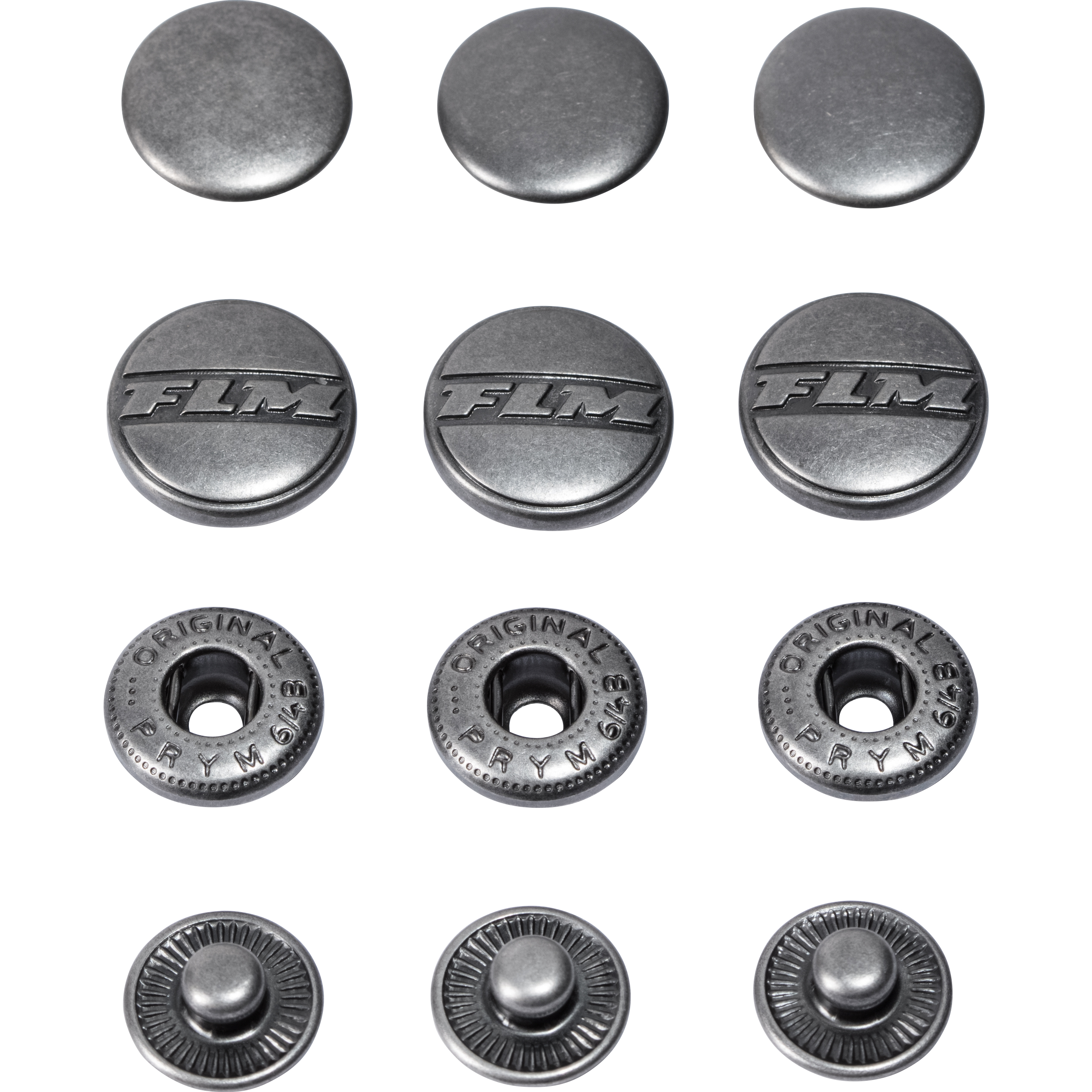FLM Druckknopf silber 16 mm - Motorradbekleidung - Zubehör & Accessoires