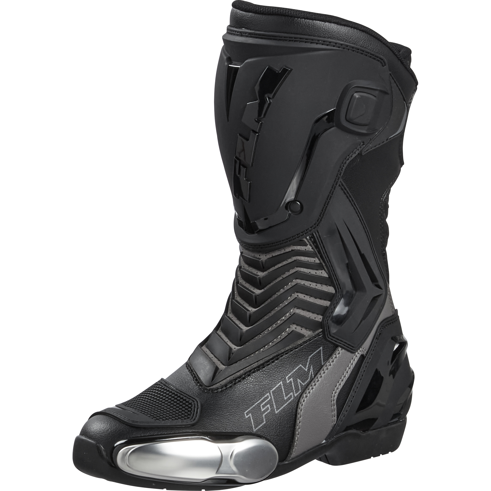 FLM Mandalika Damen Motorradstiefel lang grau 42 - Motorradbekleidung - Motorradstiefel & Motorradschuhe