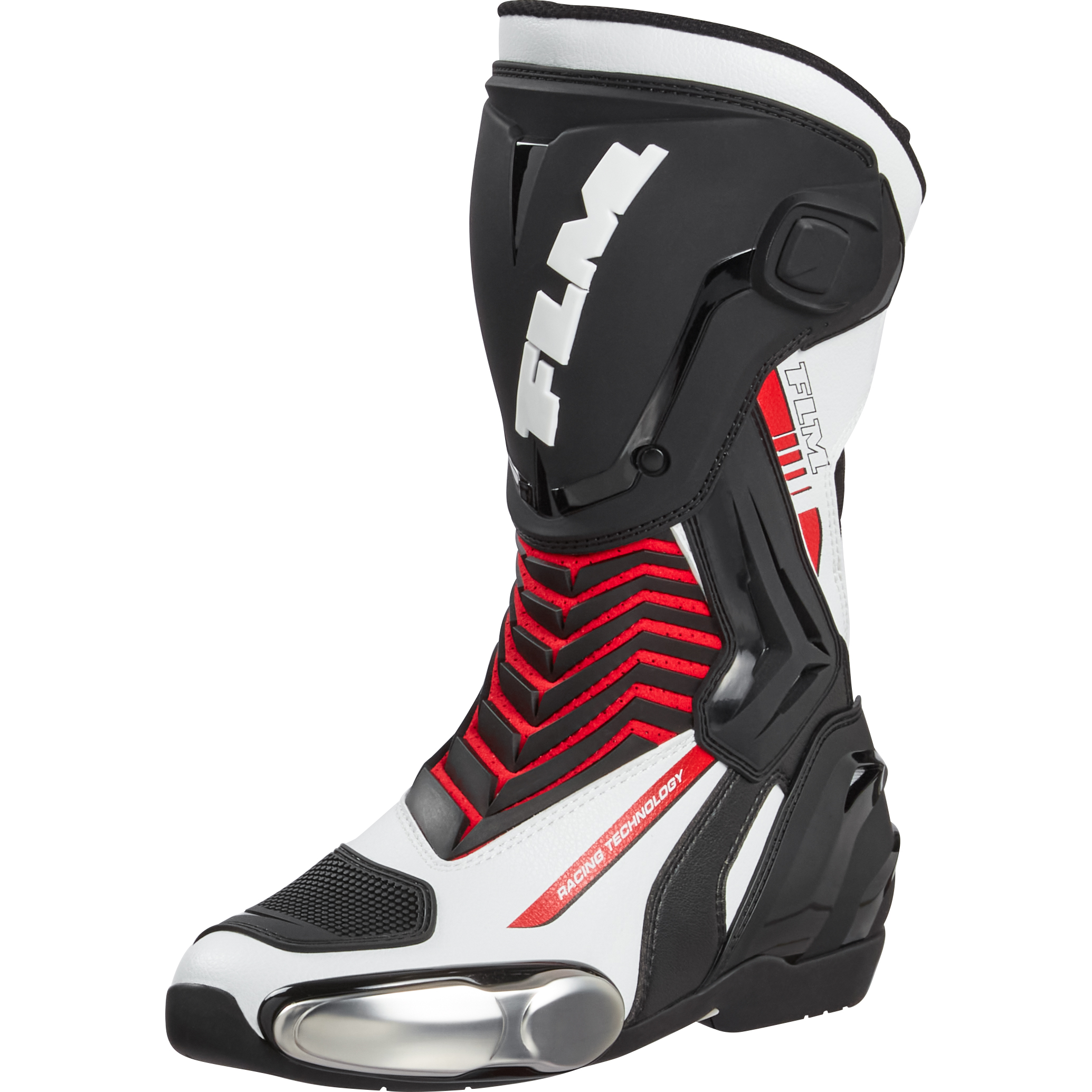 FLM Mandalika Damen Motorradstiefel lang rot 42 - Motorradbekleidung - Motorradstiefel & Motorradschuhe