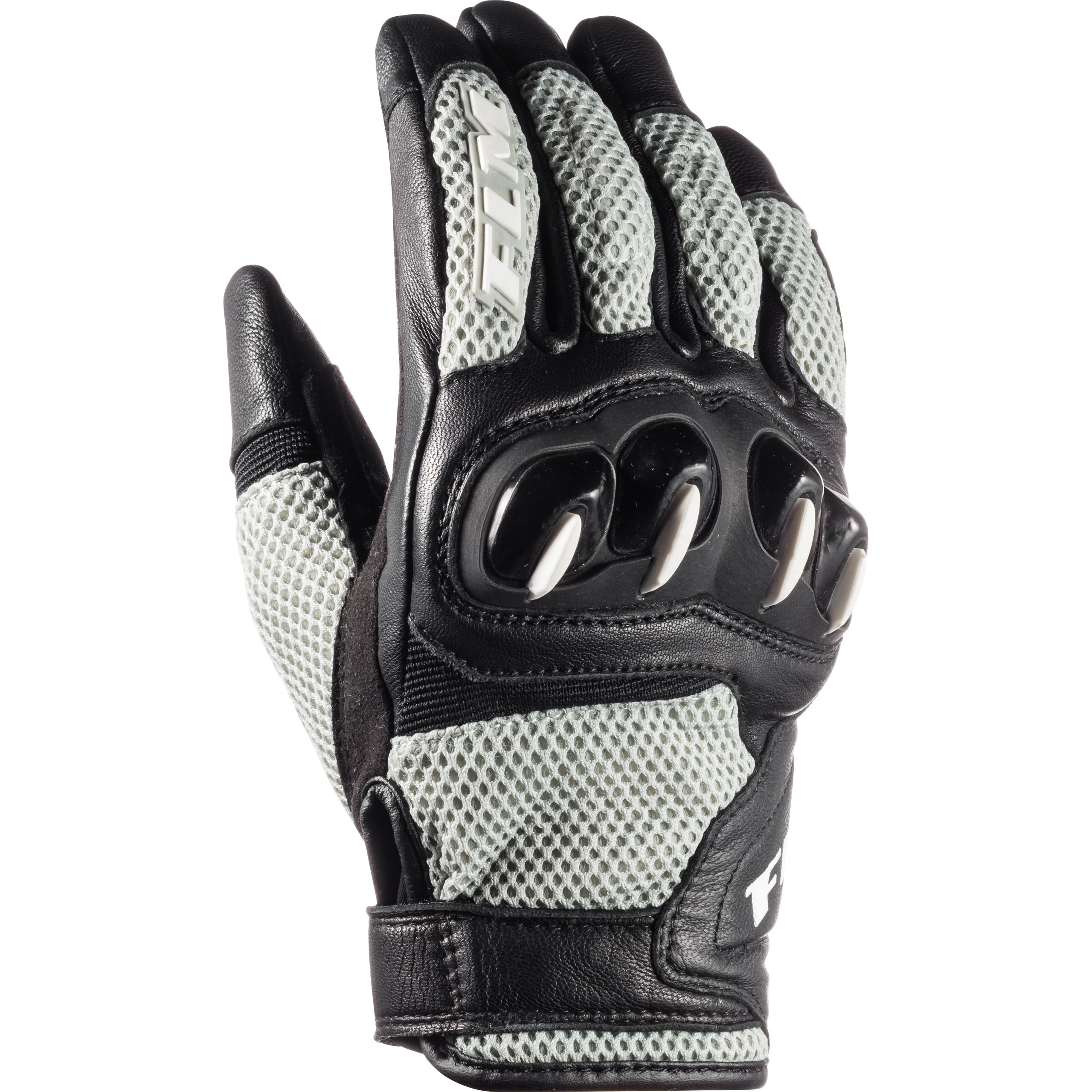 FLM Misano Air Damen Leder/Textilhandschuh kurz grau 6 - Motorradbekleidung - Motorradhandschuhe