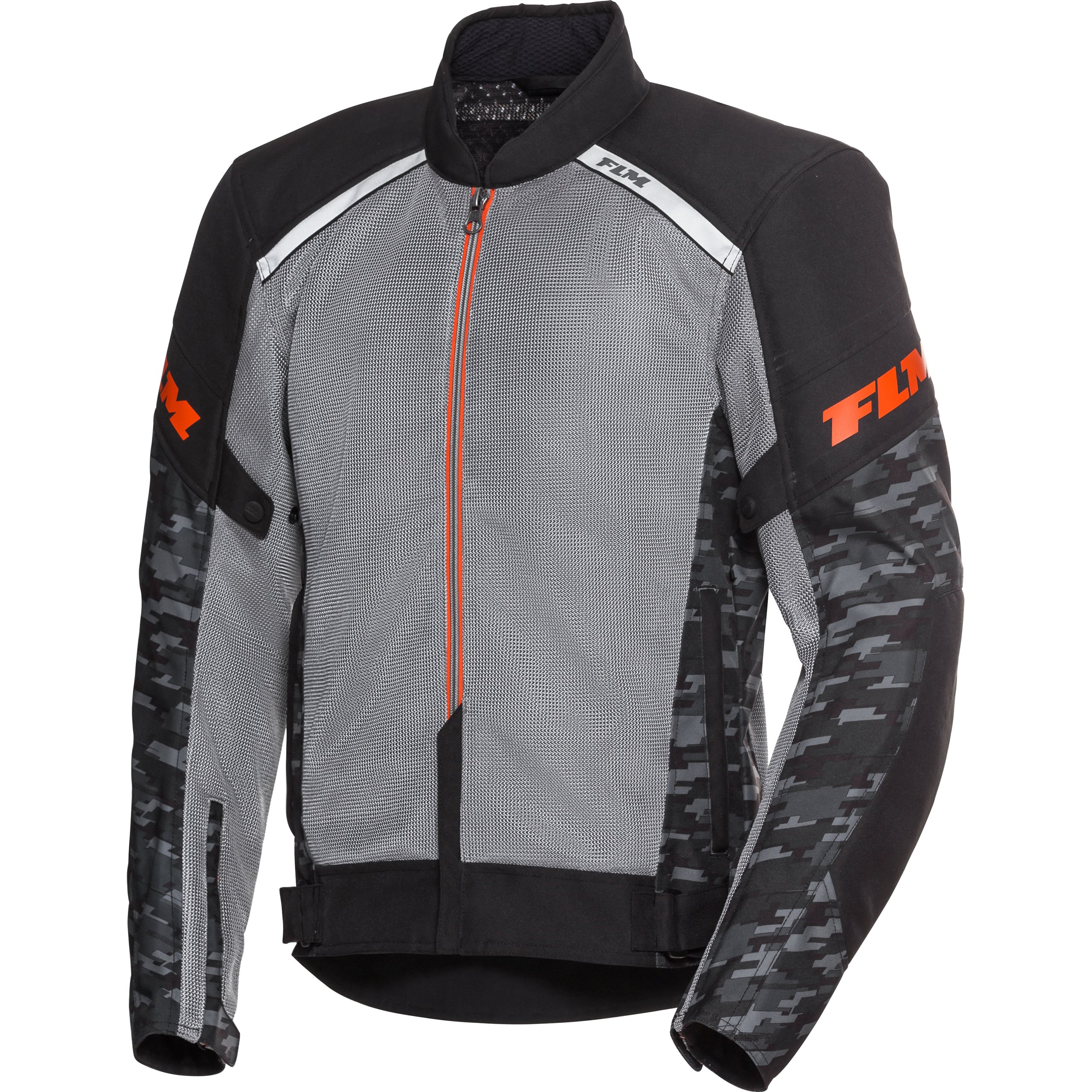 FLM Ram Air Textiljacke schwarz/grau M - Motorradbekleidung - Motorradjacken
