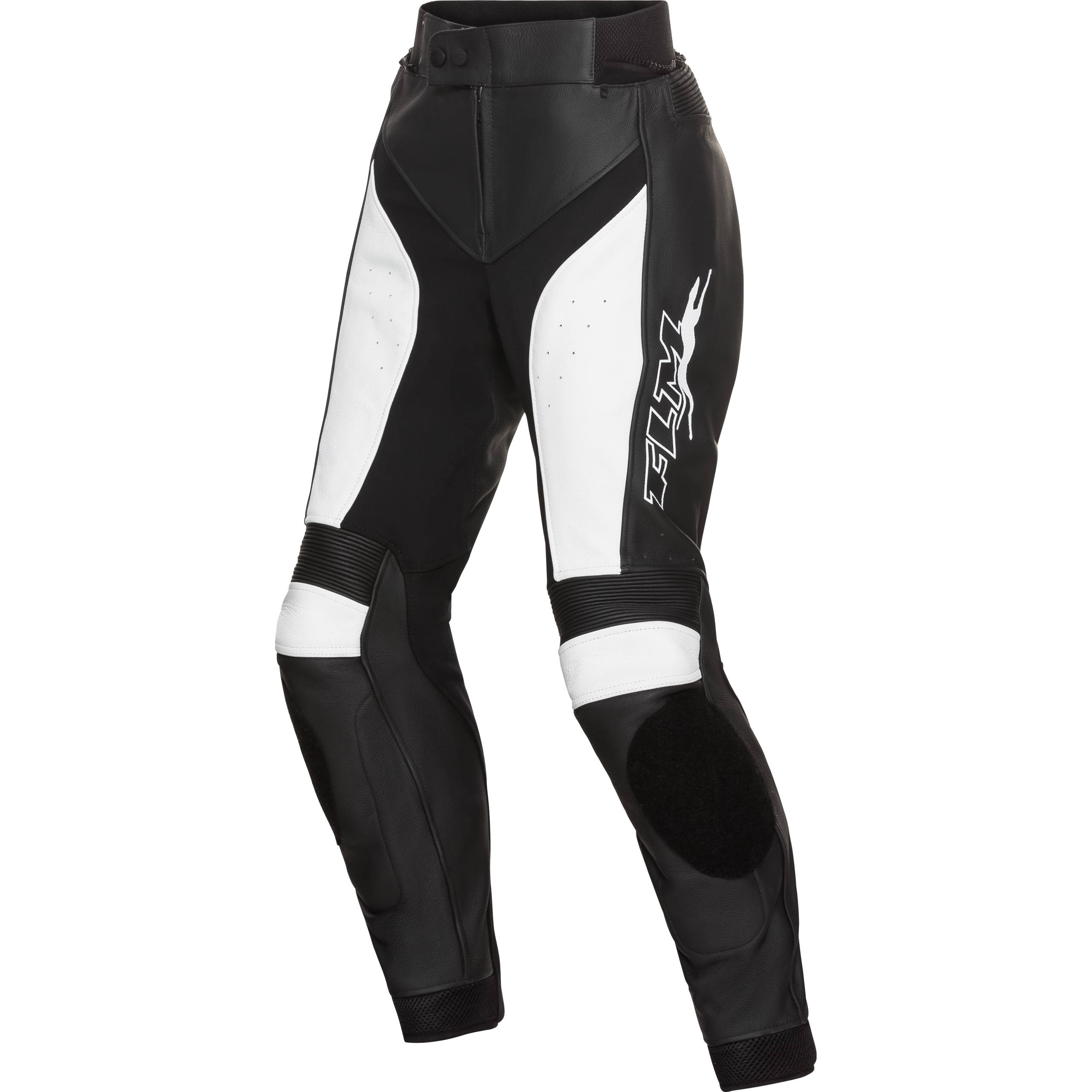 FLM Sports Damen Lederkombihose 3.1 schwarz/weiß 44 - Motorradbekleidung - Motorradhosen