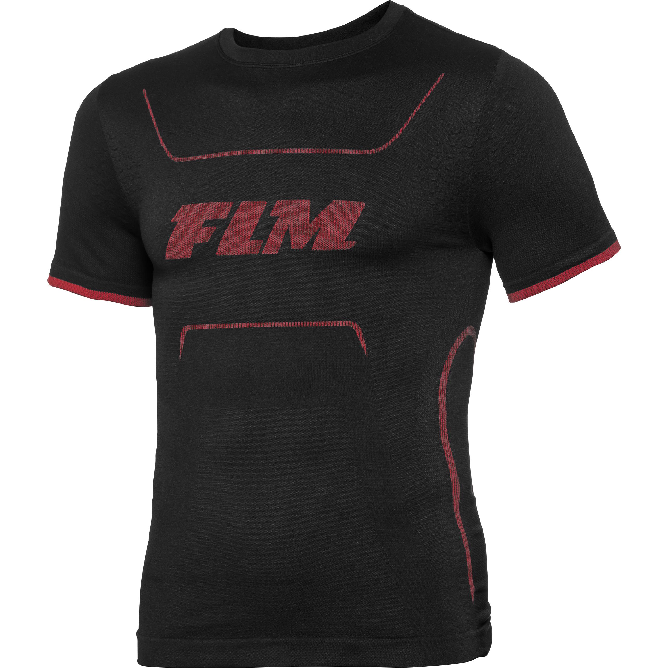 FLM Sports Funktionsshirt Pro Kurzarm 1.0 schwarz S - Motorradbekleidung - Wetterschutzkleidung