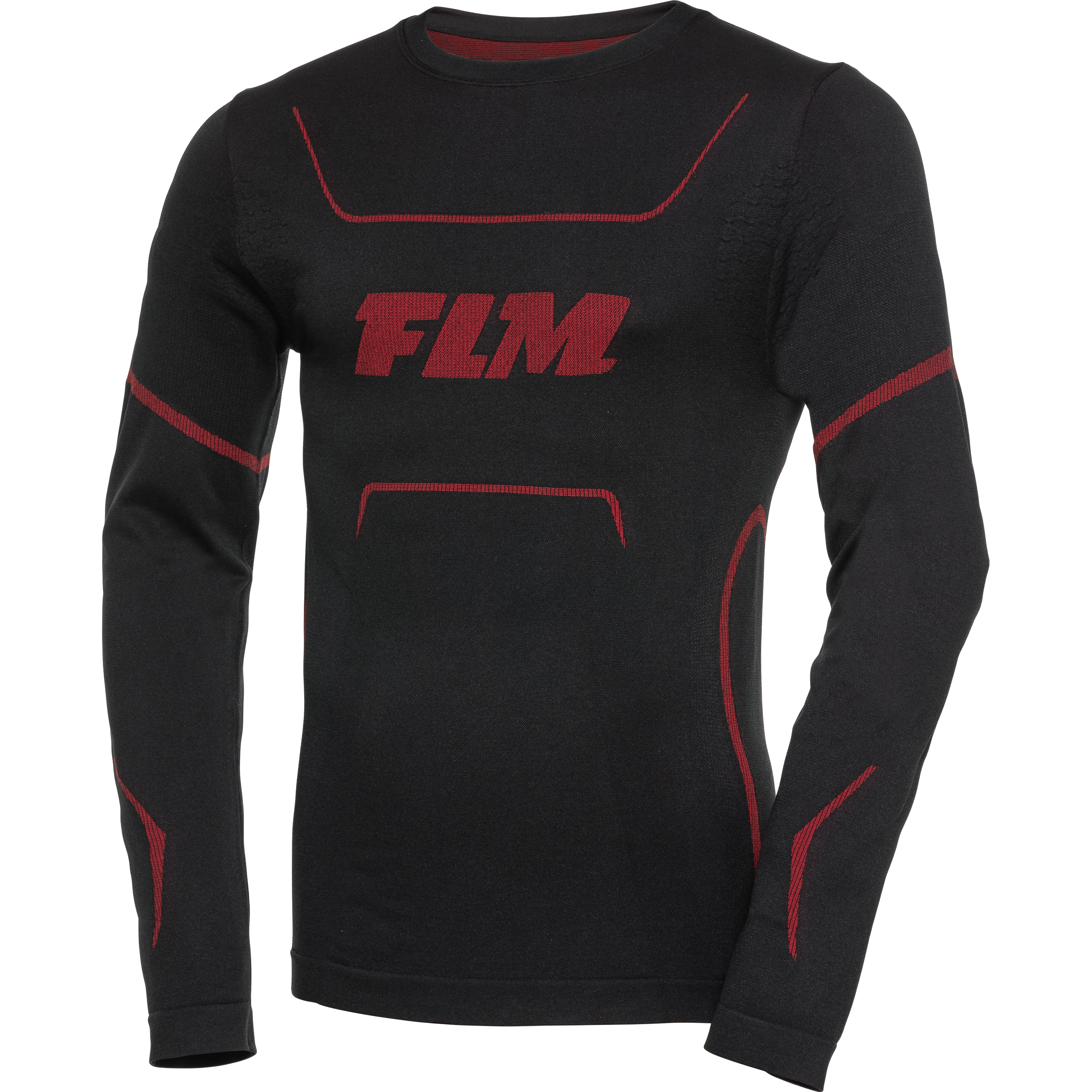 FLM Sports Funktionsshirt Pro Langarm 1.0 schwarz S - Motorradbekleidung - Wetterschutzkleidung