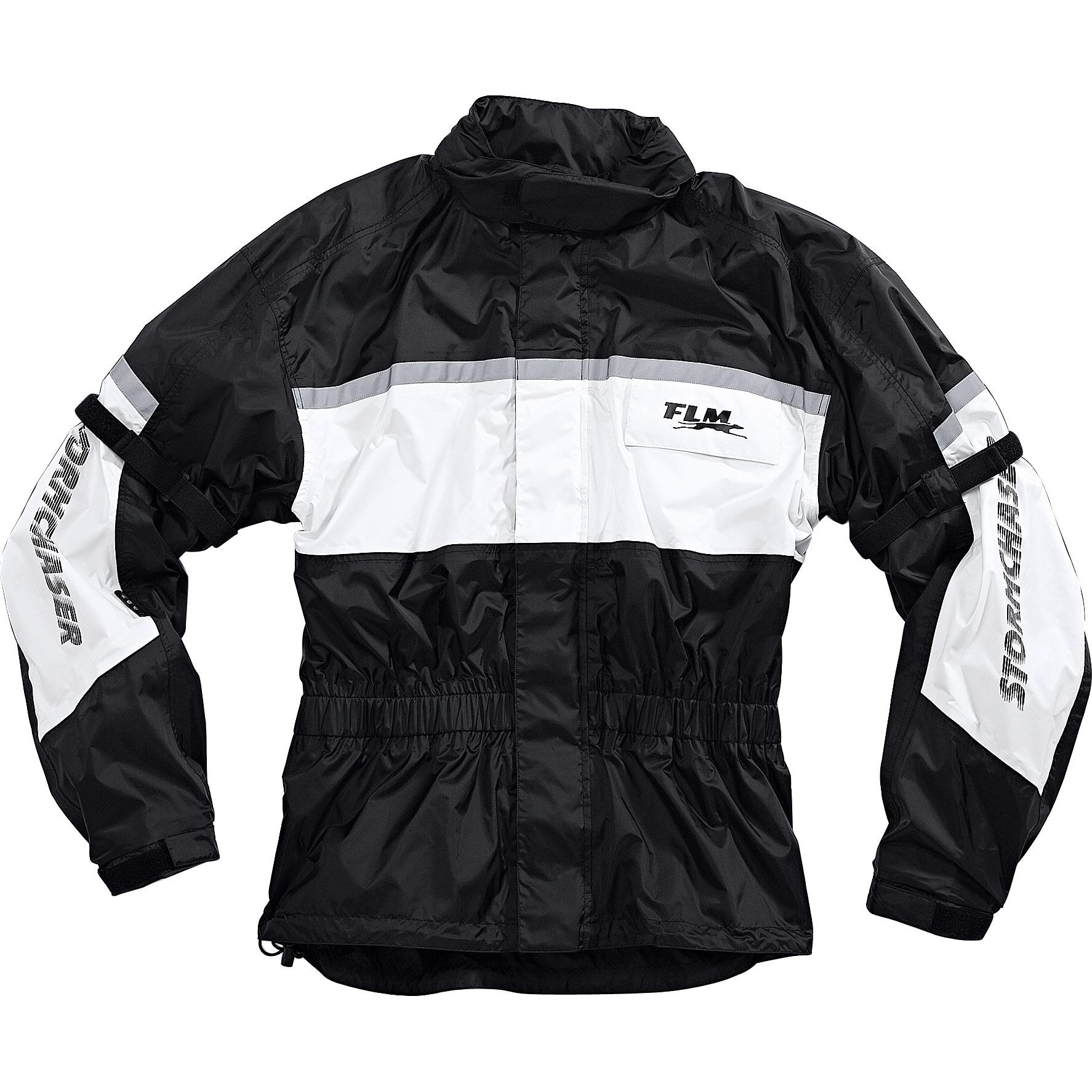FLM Sports Membran Regenjacke 1.0 weiß XL - Motorradbekleidung - Wetterschutzkleidung