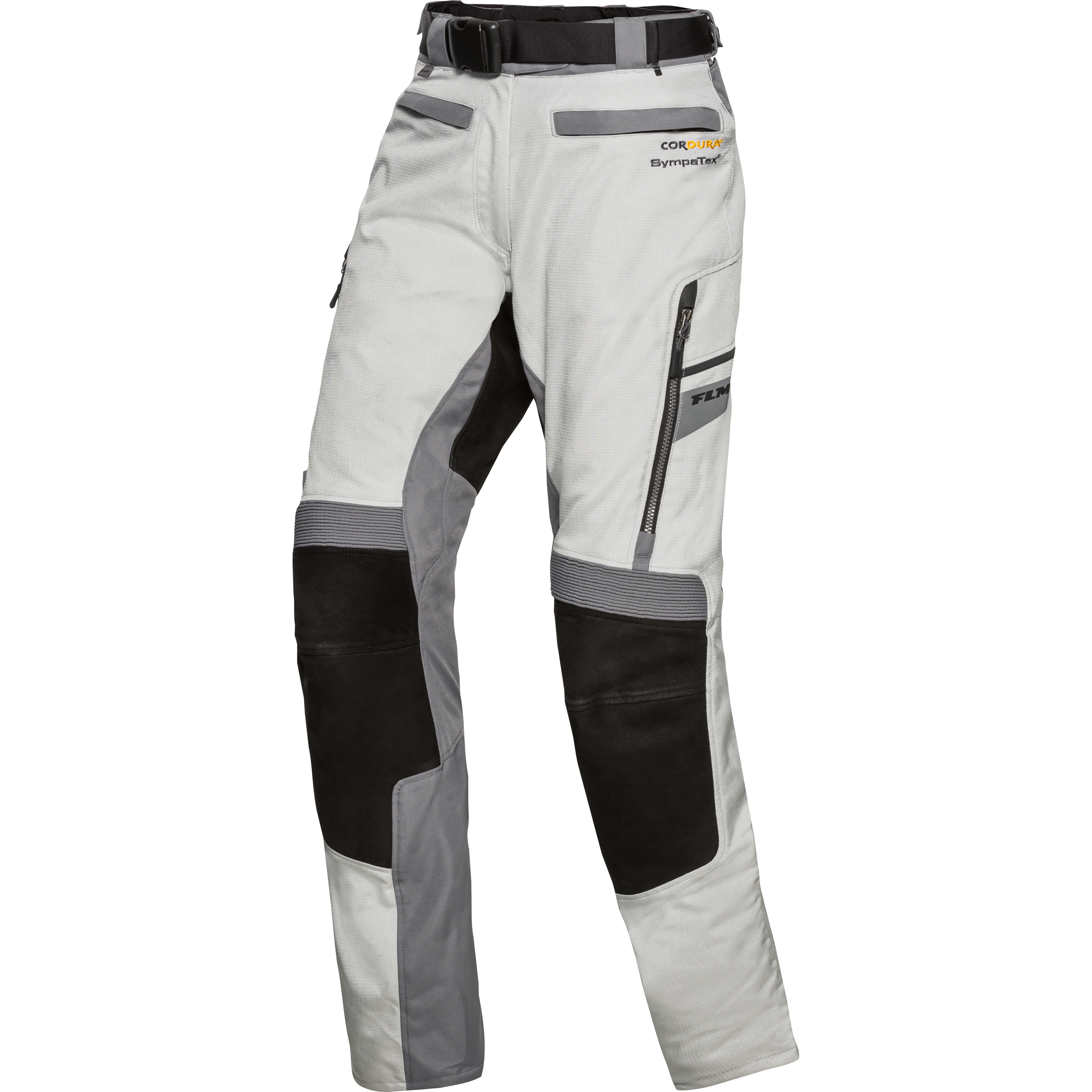 FLM Touren Damen Leder-Textilhose 4.0 grau/schwarz XS - Motorradbekleidung - Touring Motorradbekleidung