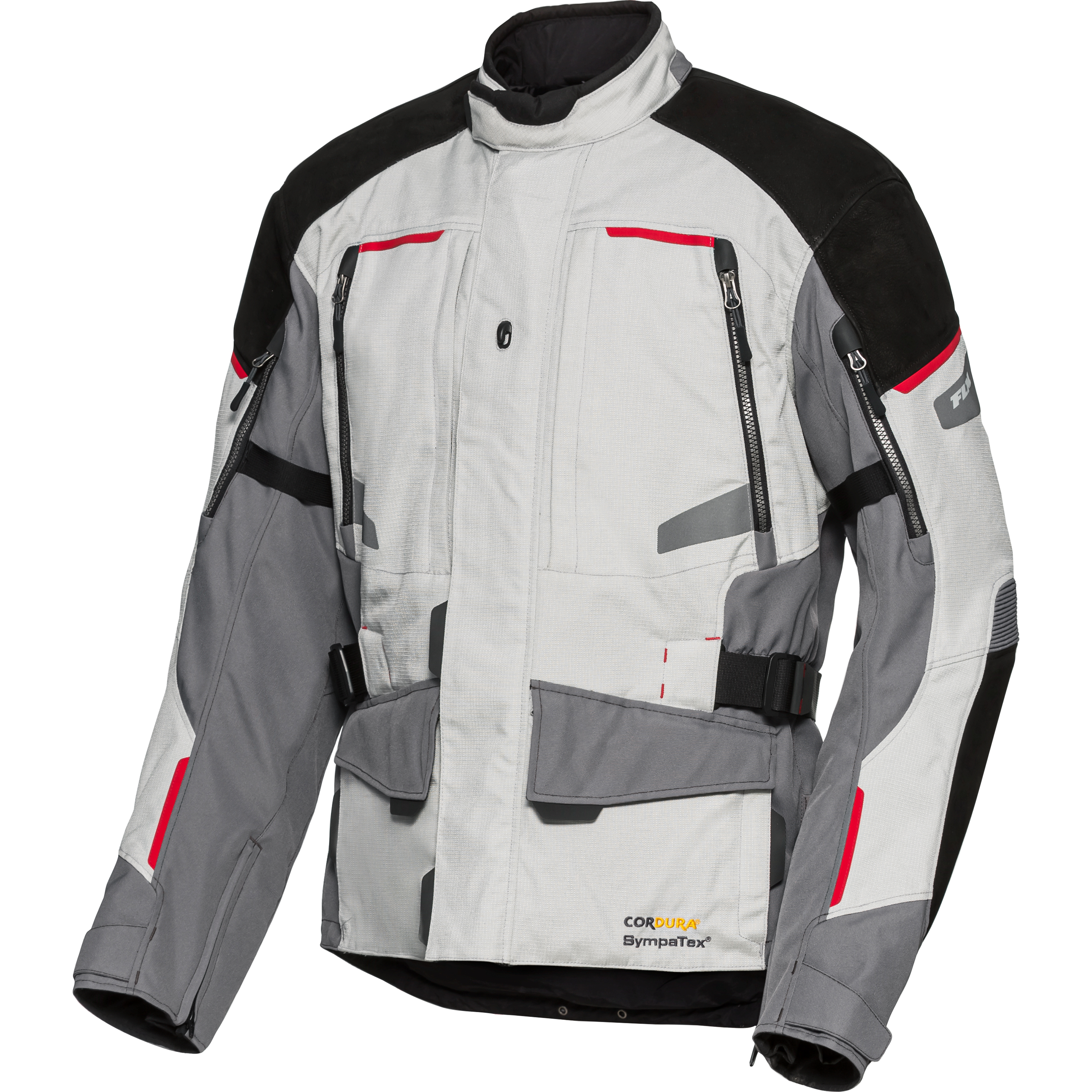 FLM Touren Leder-/Textiljacke 4.0 grau M - Motorradbekleidung - Motorradjacken