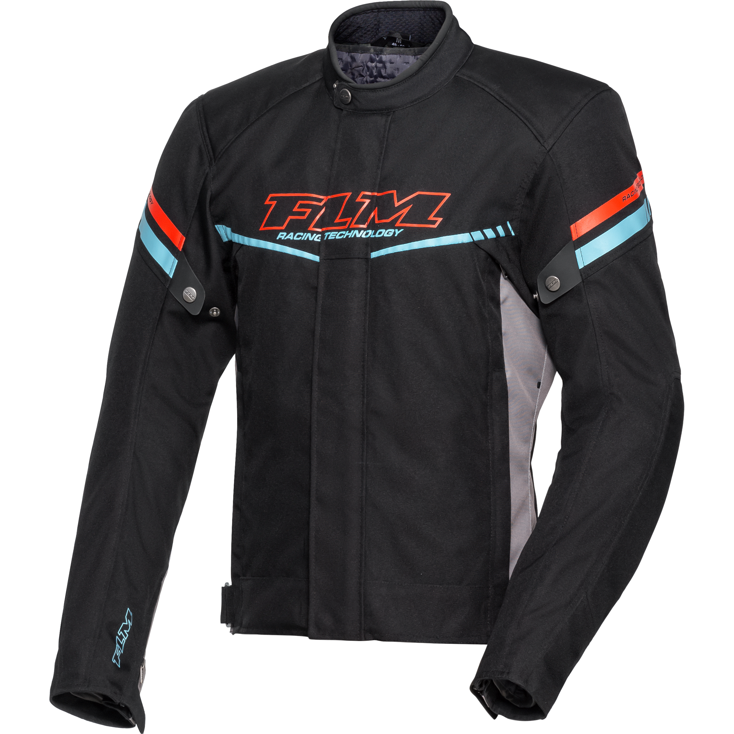 FLM Traction Textiljacke schwarz/rot M - Motorradbekleidung - Motorradjacken