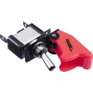 FOLIATEC Ein/Aus-Kippschalter mit Klappkappe rot - Motorradteile & Ersatzteile - Elektrik