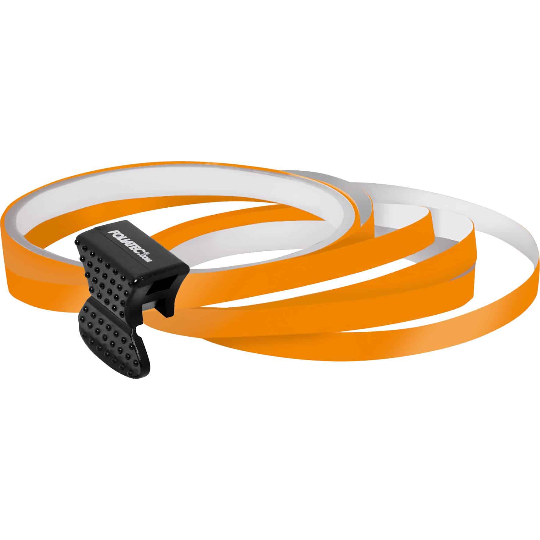 FOLIATEC Felgenzierstreifen 6 mm inkl. Montagetool orange - Motorradteile & Ersatzteile - Reifen & Felgen