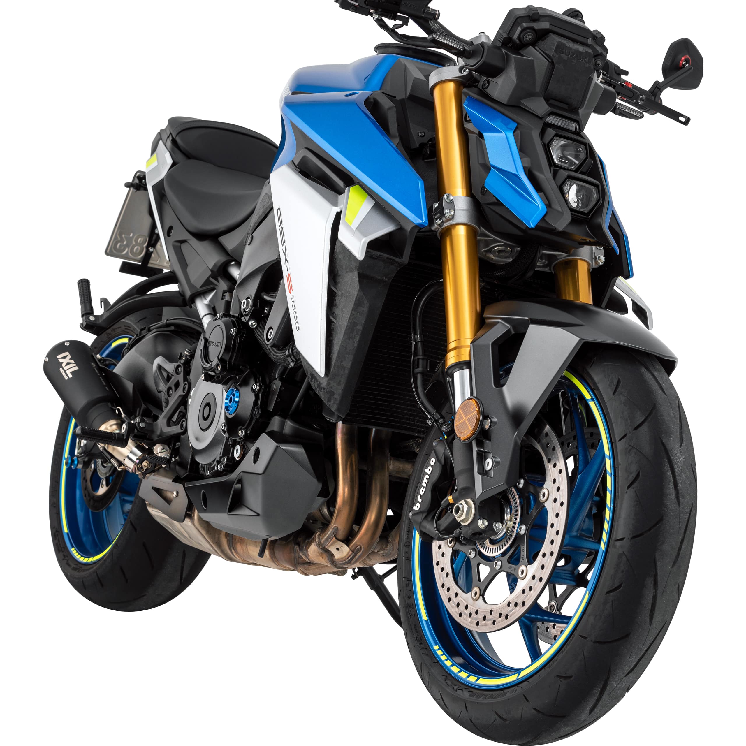 FOLIATEC Felgenzierstreifen Racing 7mm neon gelb - Motorradteile & Ersatzteile - Reifen & Felgen