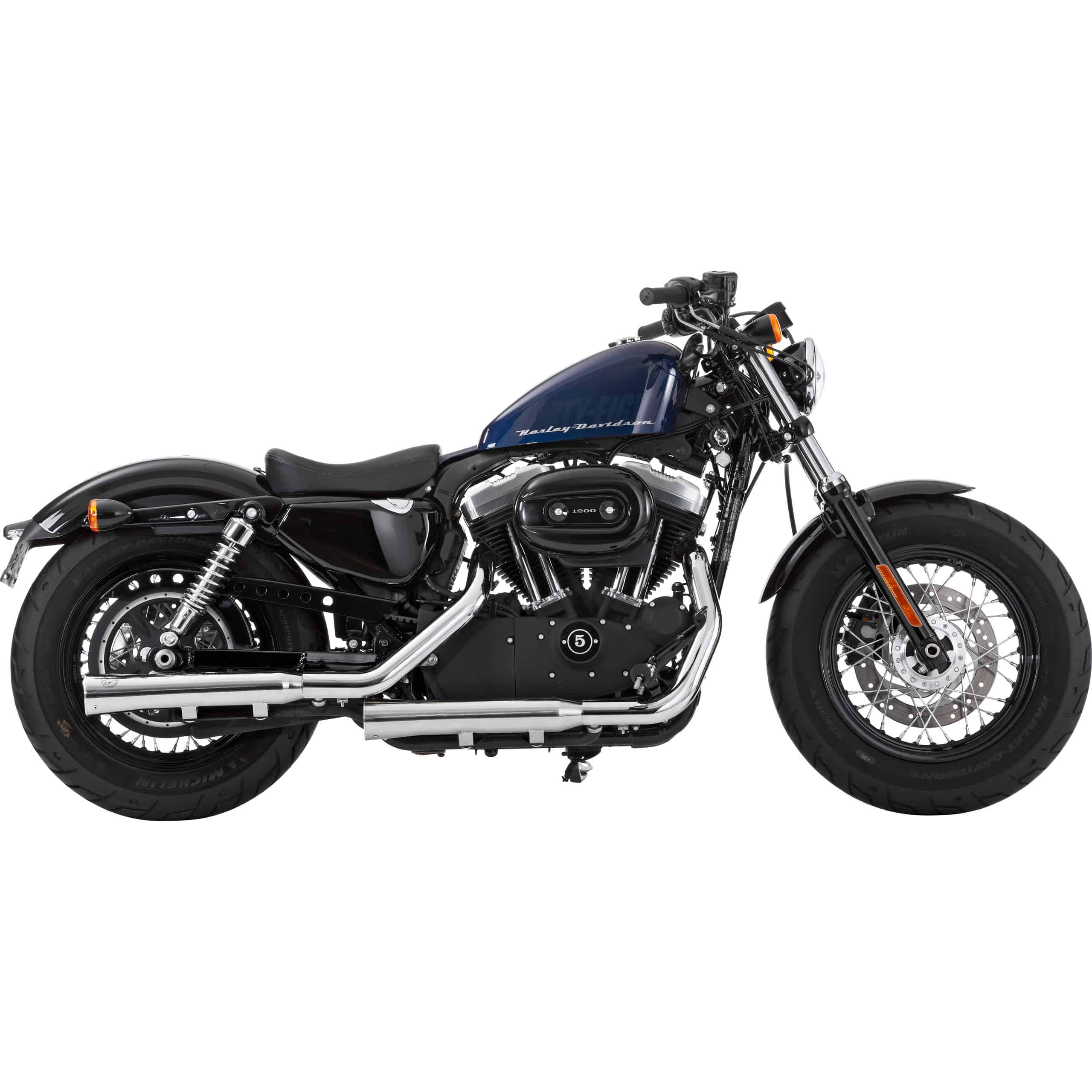 Falcon Double Groove Auspuff ED Sportster 883/1200 ab 2006 poliert - Motorradteile & Ersatzteile - Auspuff