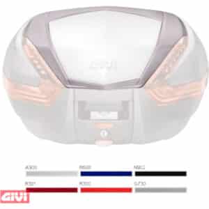 Givi Deckelcover CV47R300 Ferrari rot für V47/V56 - Motorradzubehör - Motorradgepäck