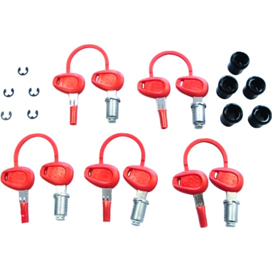 Givi Ersatzschloß Z1382 (5x Z140R) für E21/E260/E30/E350/E360/E37 - Motorradzubehör - Motorradgepäck