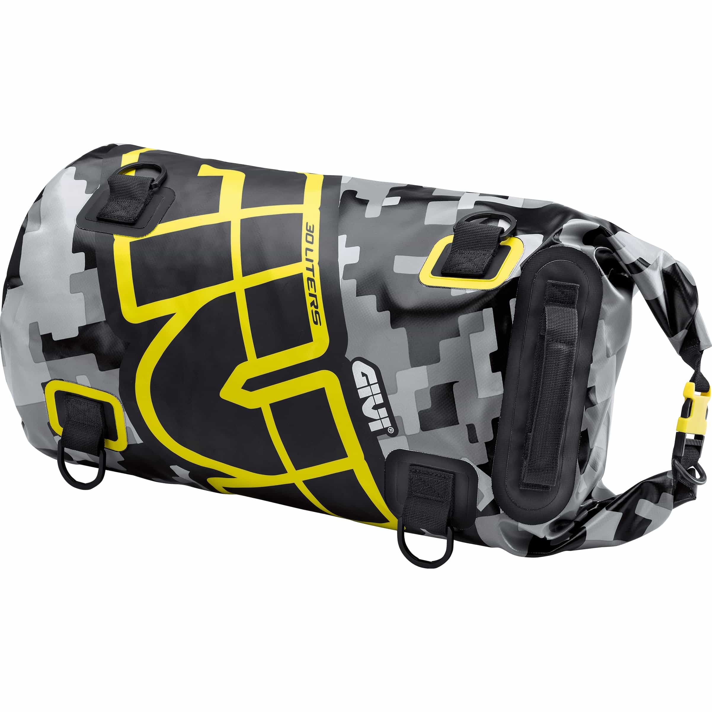 Givi Gepäckrolle Easy Bag wasserdicht 30 Liter camouflage/gelb - Motorradzubehör - Motorradgepäck