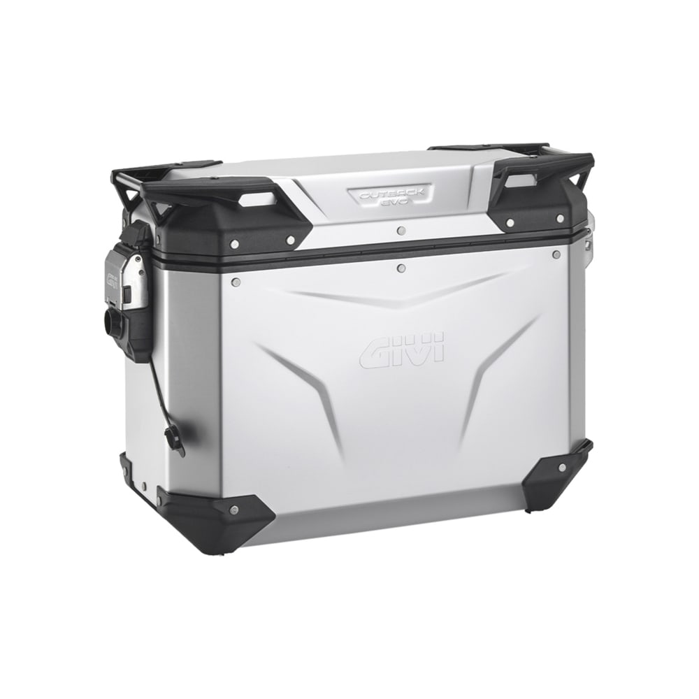 Givi Monokey® Cam-Side Alukoffer Outback Evo oS silber rechts 37 - Motorradzubehör - Motorradgepäck