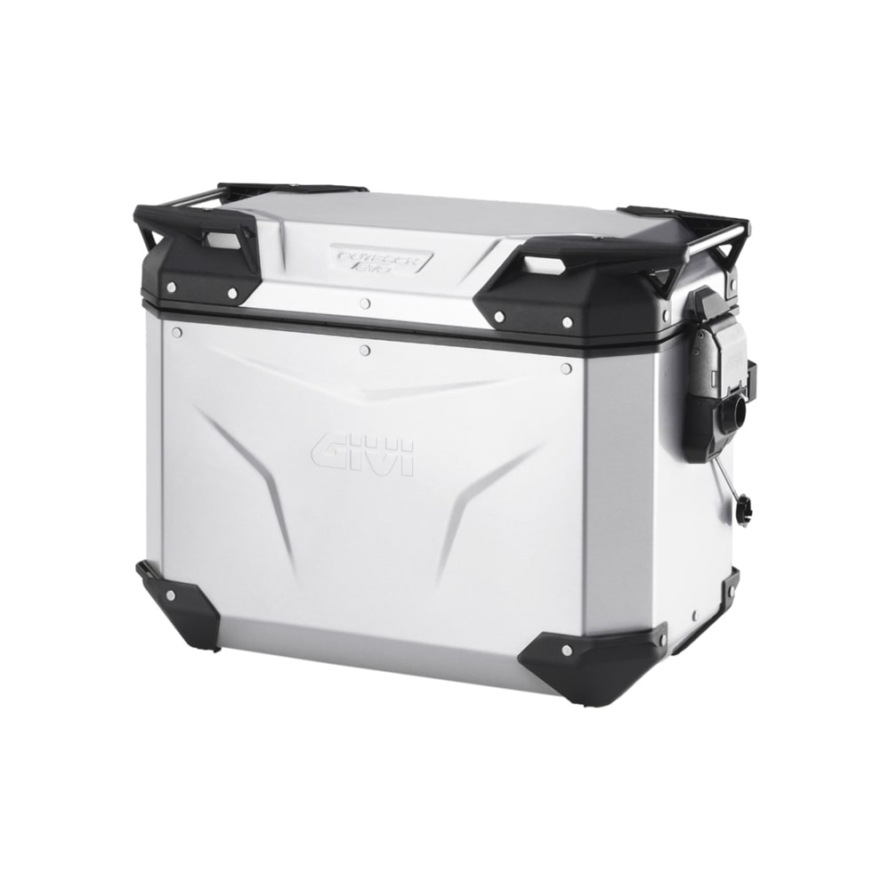 Givi Monokey® Cam-Side Alukoffer Outback Evo silber links 44 Lite - Motorradzubehör - Motorradgepäck