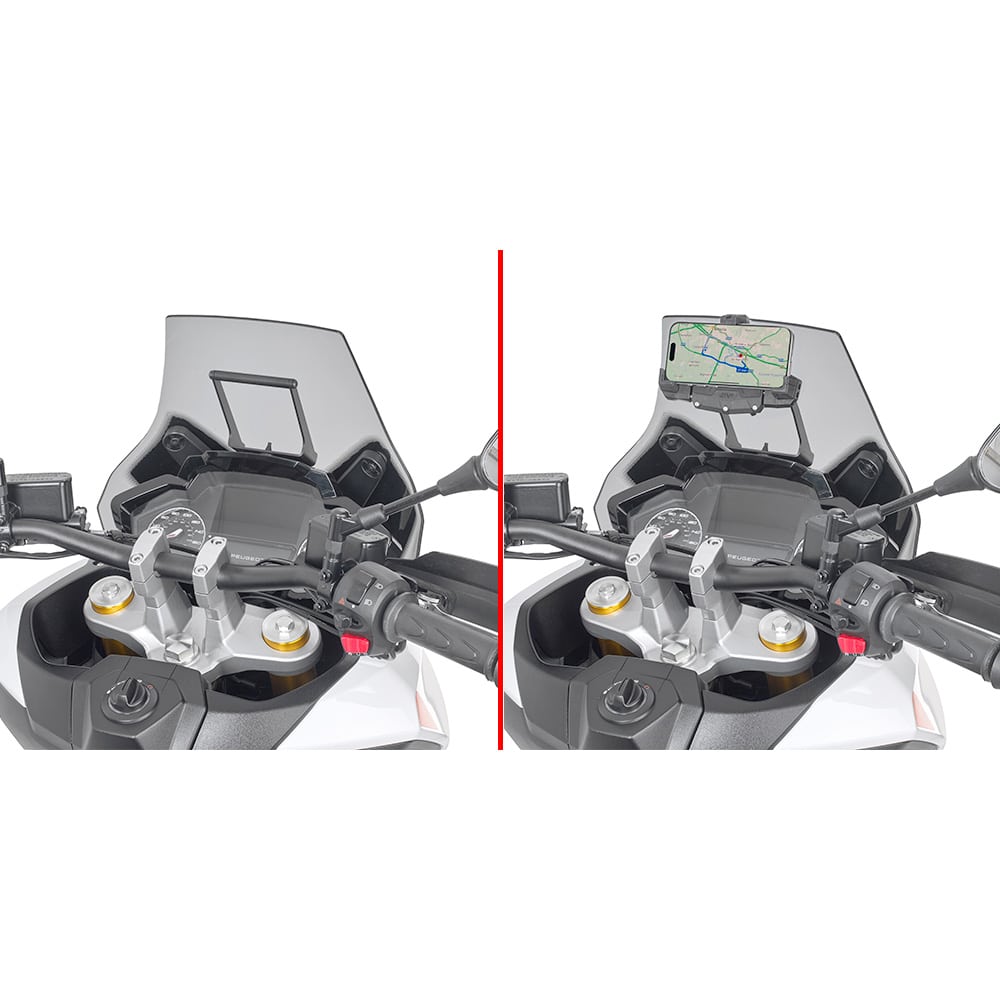 Givi Navi-Haltestrebe am Windschild FB8102 für Peogeot XP 400 - Motorradzubehör - Multimedia