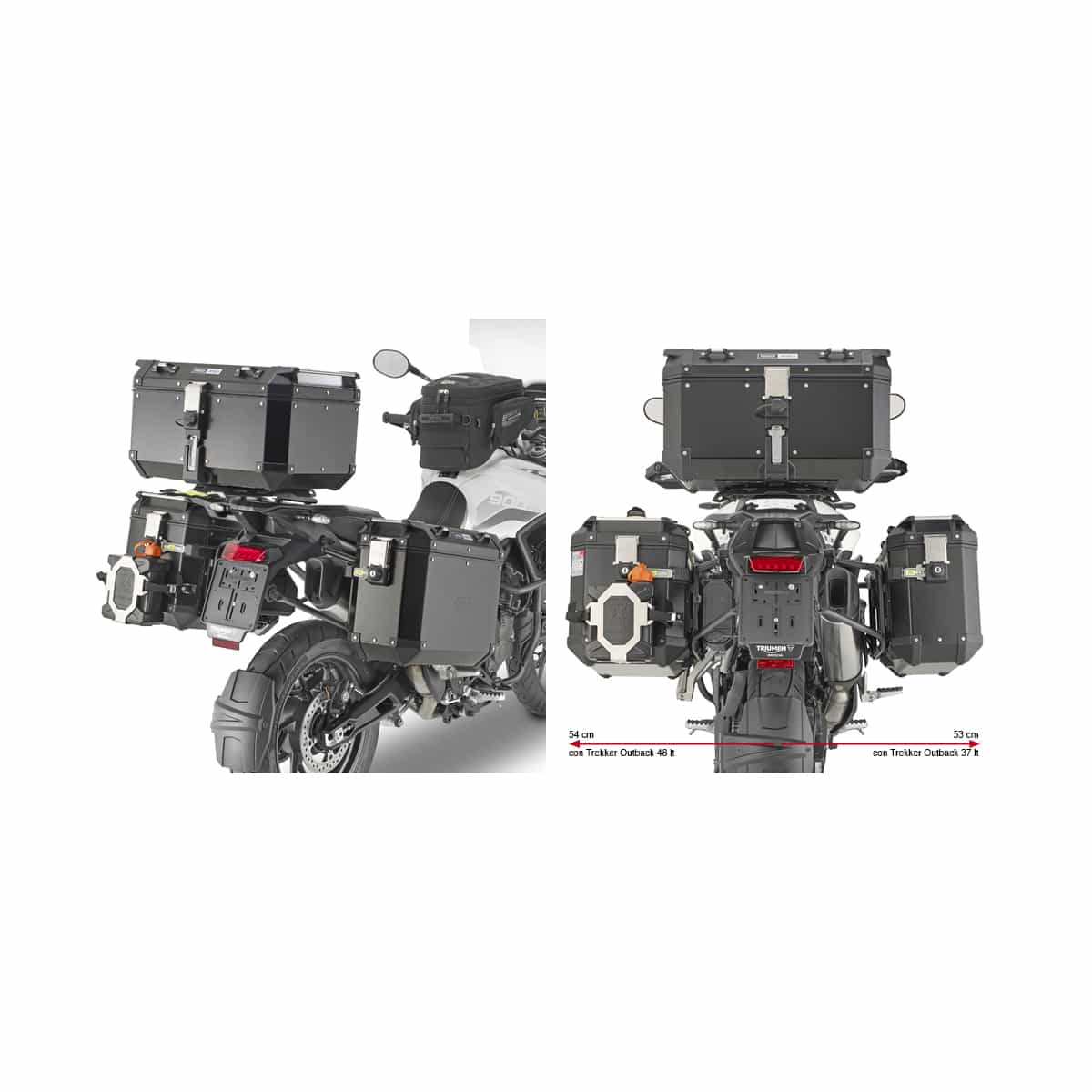 Givi Seitenträger Monokey® Cam-Side PLO6425CAM für Tiger 900 20- - Motorradzubehör - Motorradgepäck