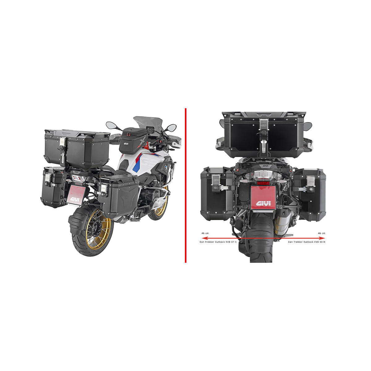 Givi Seitenträger Monokey® Cam-Side S PLOS5108CAM für BMW R 1250 - Motorradzubehör - Motorradgepäck