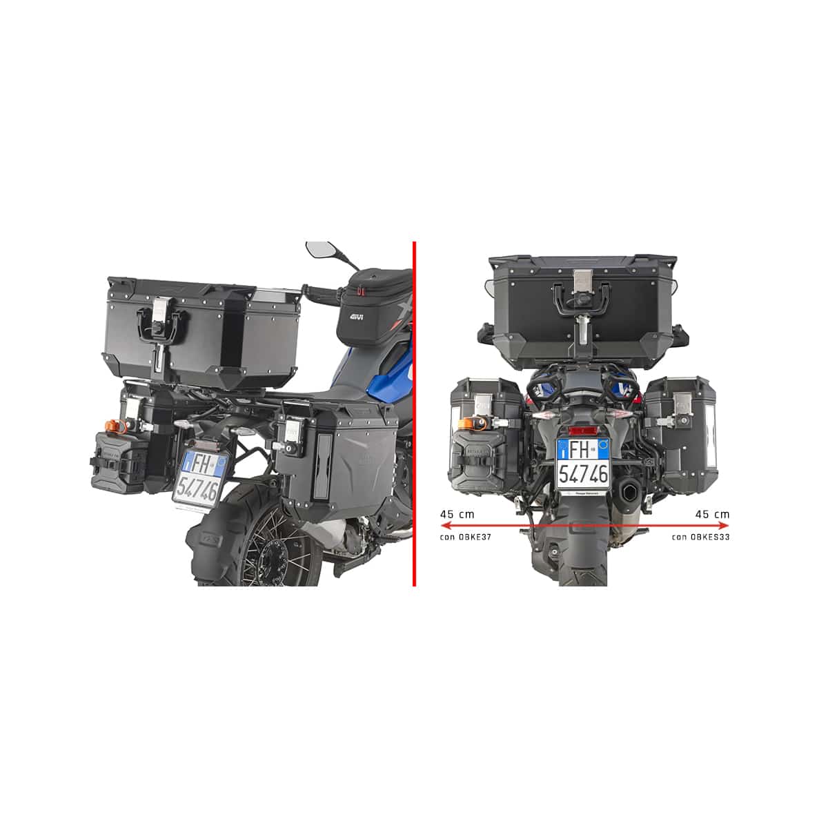 Givi Seitenträger Monokey® Cam-Side S PLOS5143CAM für BMW R 1300 - Motorradzubehör - Motorradgepäck