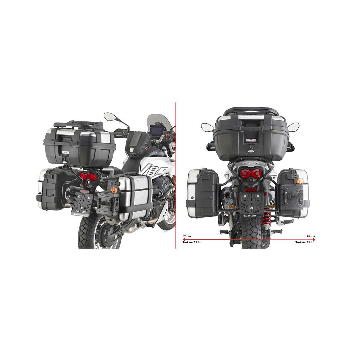 Givi Seitenträger Monokey® PLO8209MK für Moto Guzzi V85 TT 2024- - Motorradzubehör - Motorradgepäck