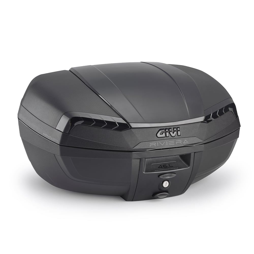 Givi Topcase Monolock® Riviera 46 Liter E46NB schwarz/dunkel tran - Motorradzubehör - Motorradgepäck