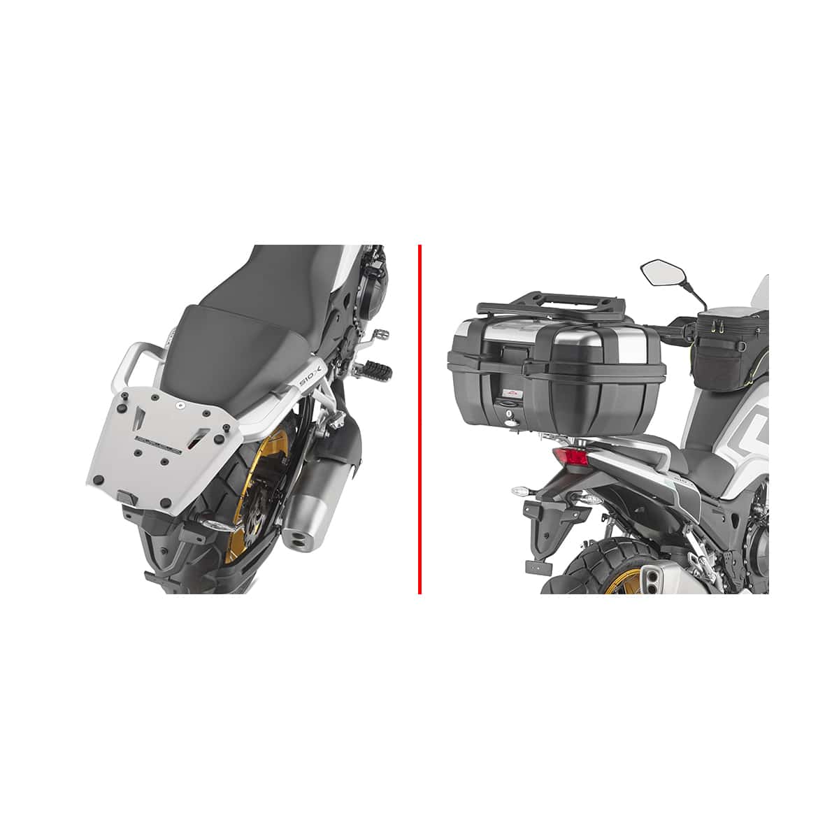 Givi Topcaseträger Alu Monokey® AS SRA9650 für Kove 510 X - Motorradzubehör - Motorradgepäck