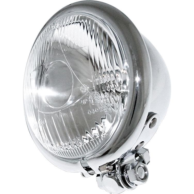 HIGHSIDER smart H3 Fernscheinwerfer Ø122mm Bates chrom mit klarem Glas - Motorradteile & Ersatzteile - Beleuchtung