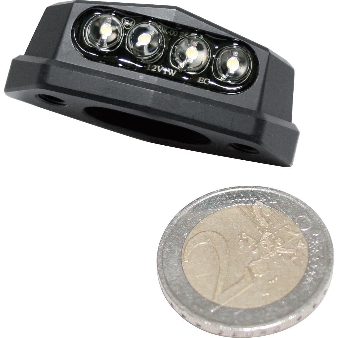 HIGHSIDER smart LED Alu Nummernschildbeleuchtung Quadro schwarz - Motorradteile & Ersatzteile - Beleuchtung