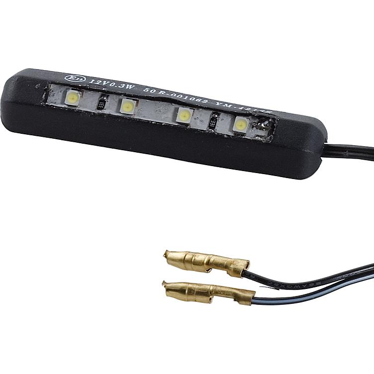 HIGHSIDER smart LED Nummernschildbeleuchtung biegbar selbstklebend schwarz - Motorradteile & Ersatzteile - Beleuchtung