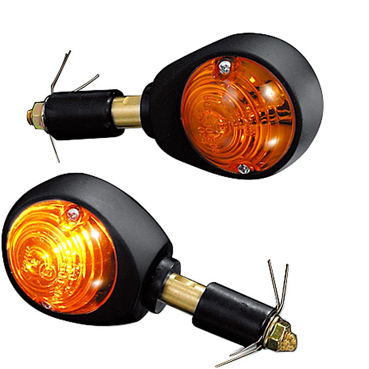 HIGHSIDER smart Lenkerendenblinkerpaar Ochsenauge 12V/H21 schwarz