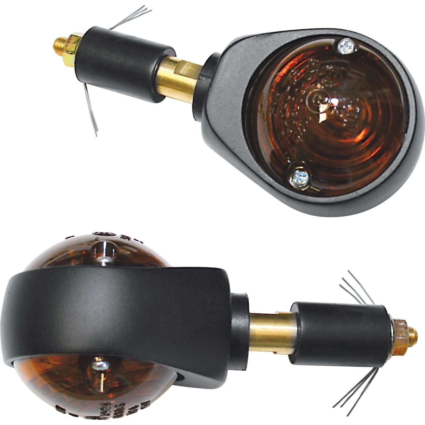 HIGHSIDER smart Lenkerendenblinkerpaar Ochsenauge 12V/H21 schwarz