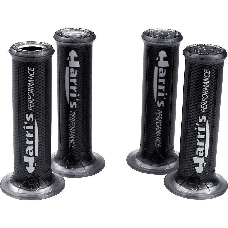 Harri´s Griffgummipaar für 22mm offen klar/carbonlook - Motorradteile & Ersatzteile - Lenker
