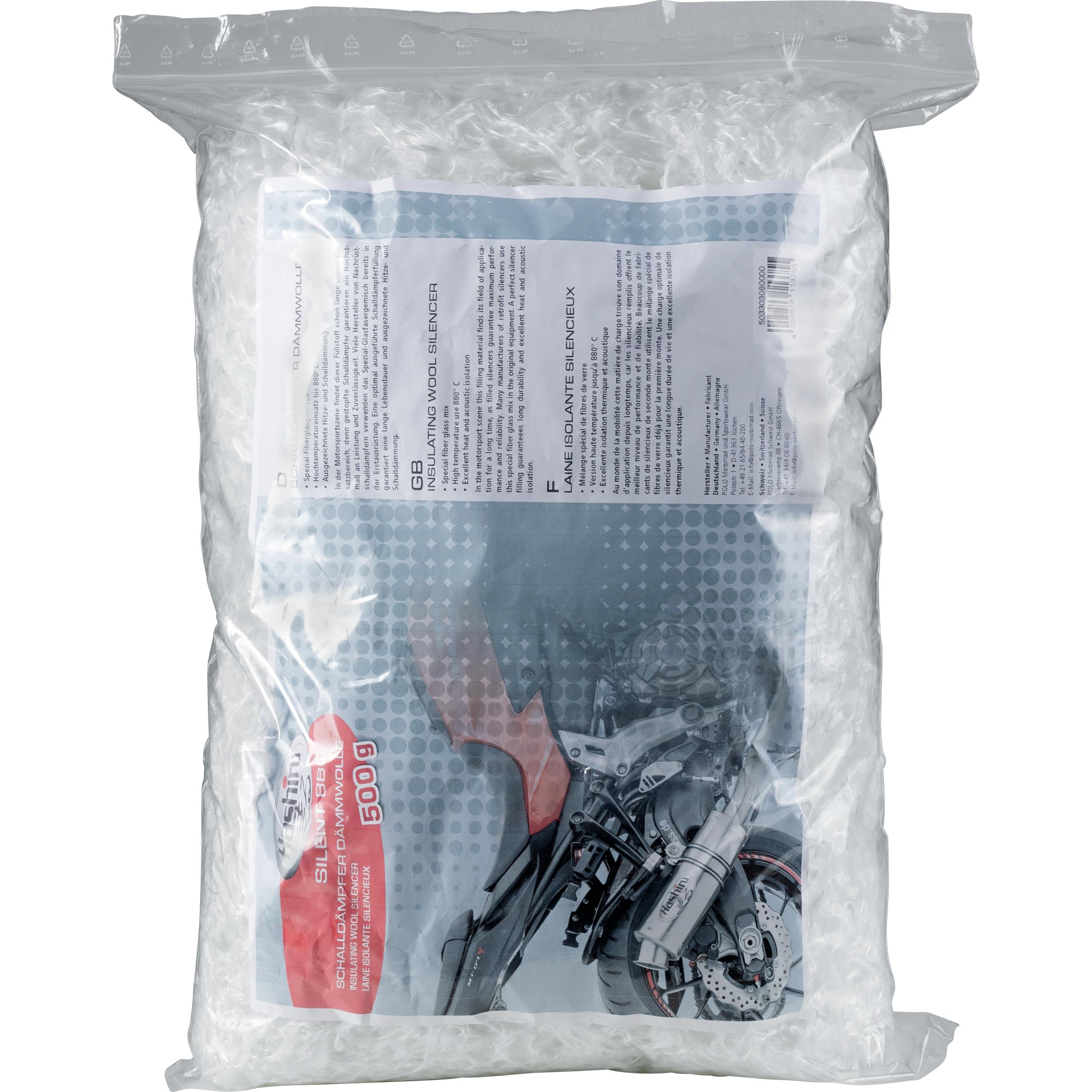 Hashiru Auspuff Fiberglas-Dämmwolle 500g - Motorradteile & Ersatzteile - Auspuff
