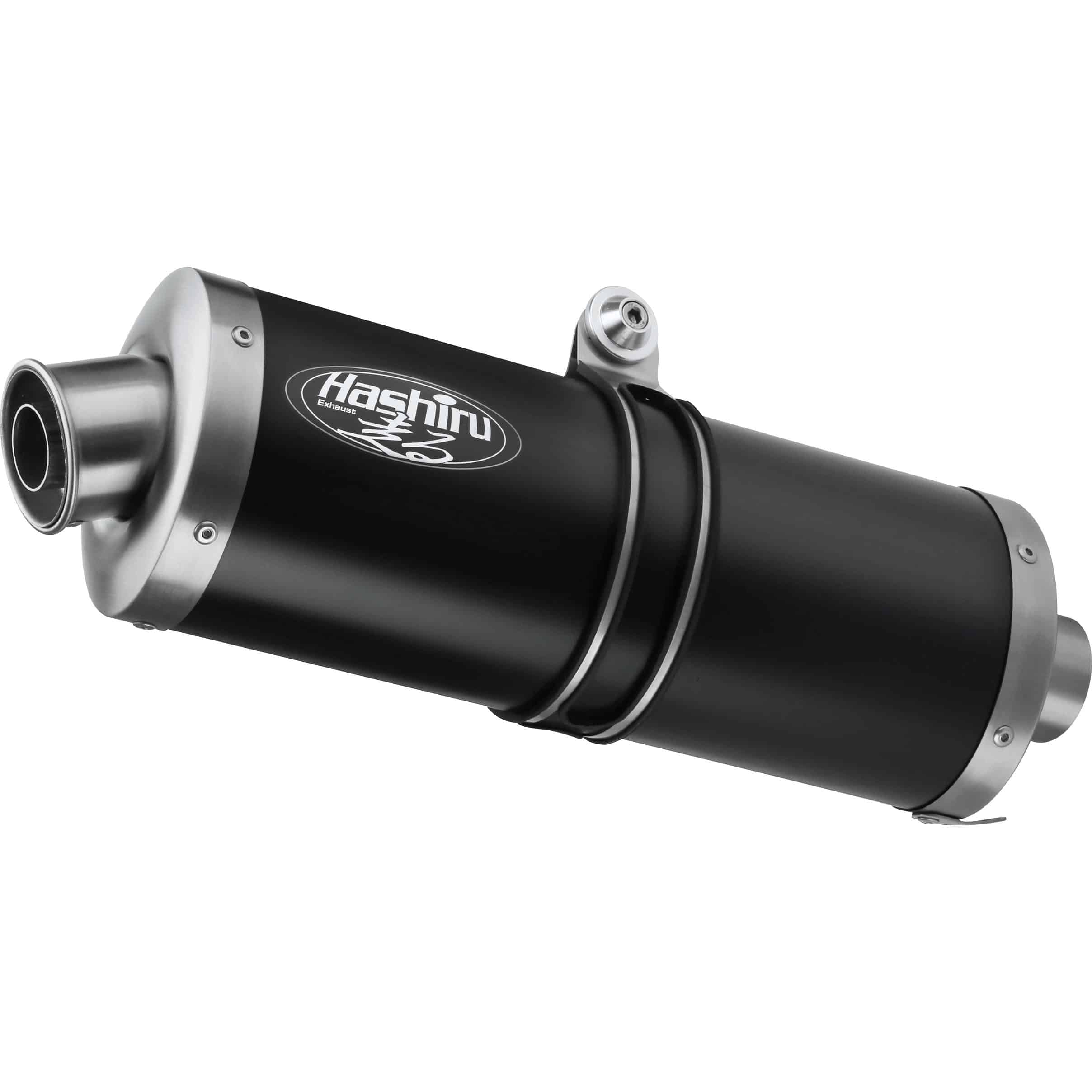 Hashiru Auspuff ST05 oval schwarz für BMW F 650/800 GS - Motorradteile & Ersatzteile - Auspuff