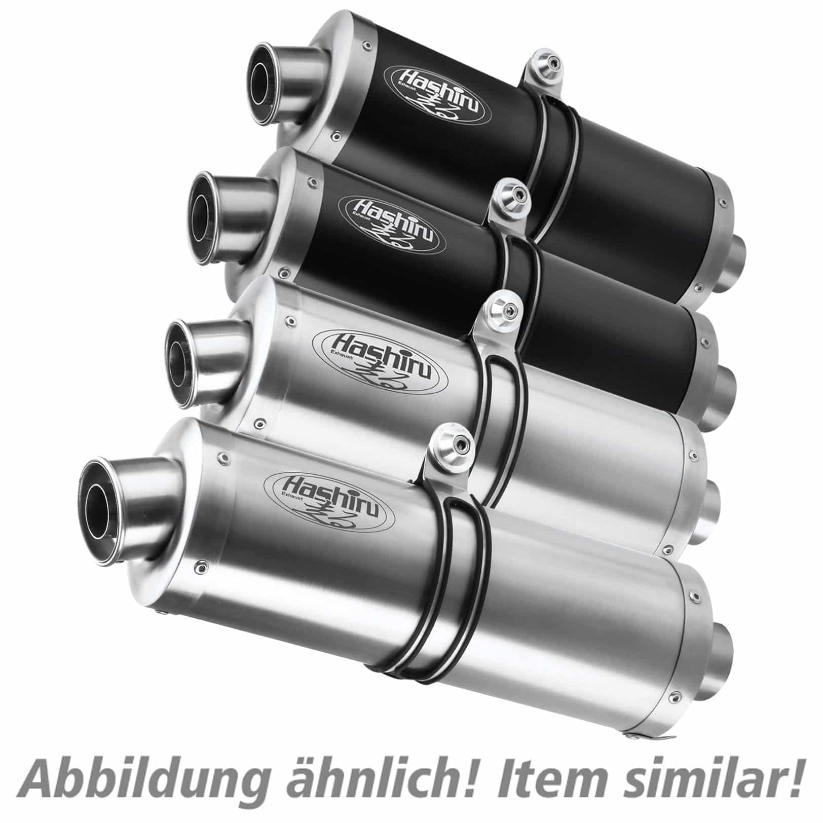Hashiru Auspuff ST05 oval schwarz für BMW R 1150 R - Motorradteile & Ersatzteile - Auspuff
